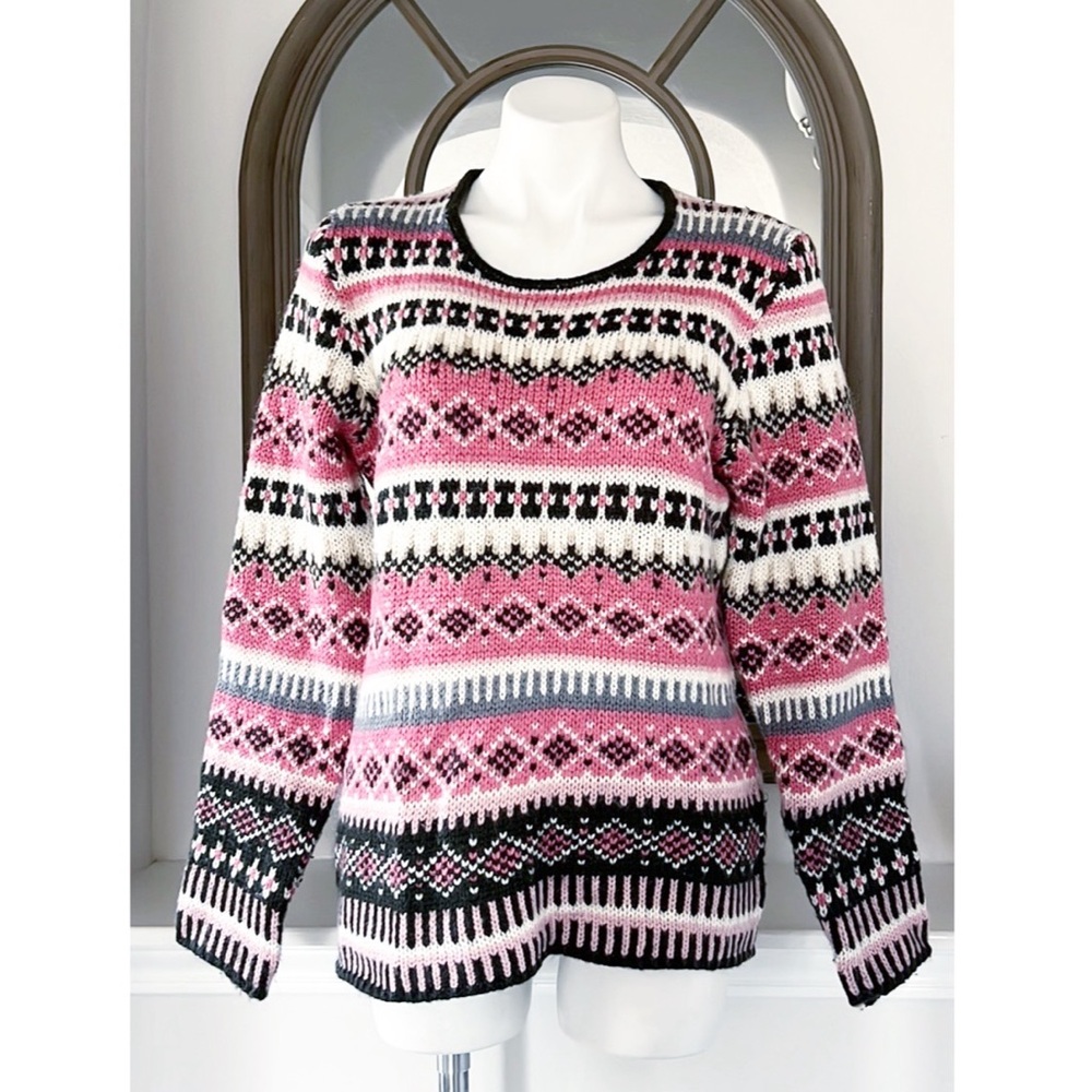 CENY Holiday Crewneck Sweater, Size L EXCELLENT!